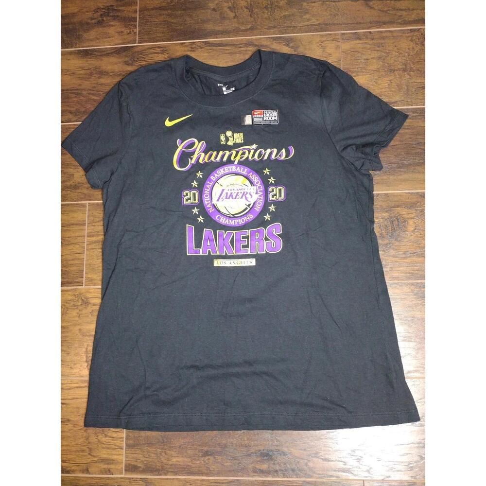 Los Angeles Lakers Tee Nba Finals Size Large T-Shirt Black